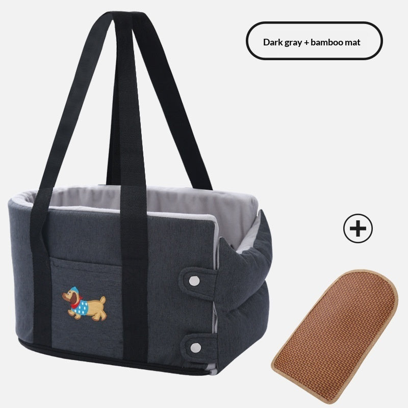 Car Dog Kennel Small Dog Car Center Console Pet Pad
