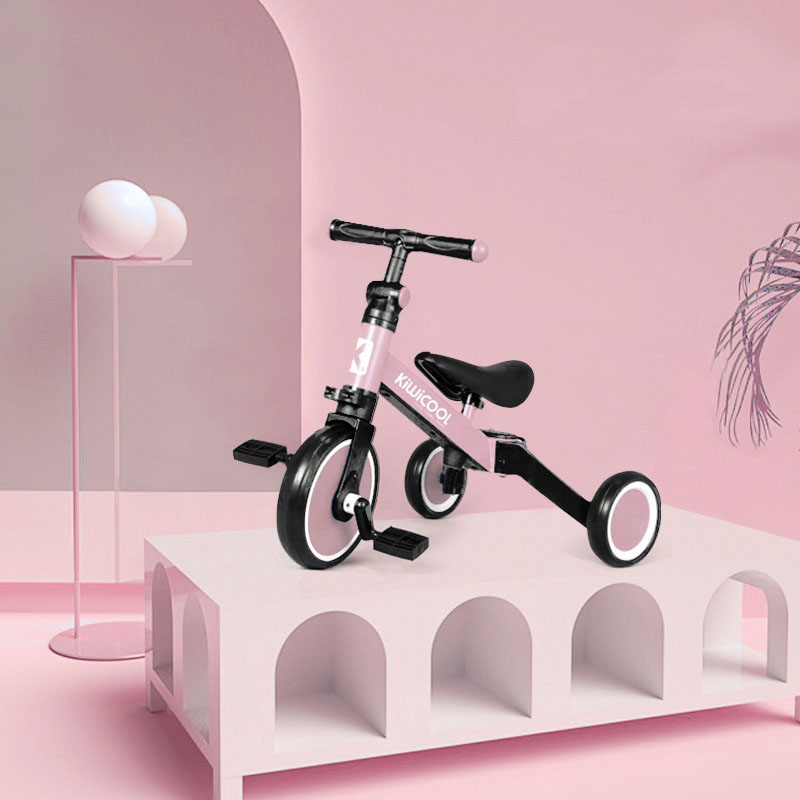 Trottinette d'équilibre deux en un pour enfants, trottinette bébé 1-3 ans, tricycle multifonctionnel