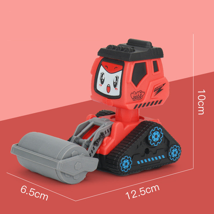 Simulation Of Fall-resistant Excavator Boy Cartoon Shape