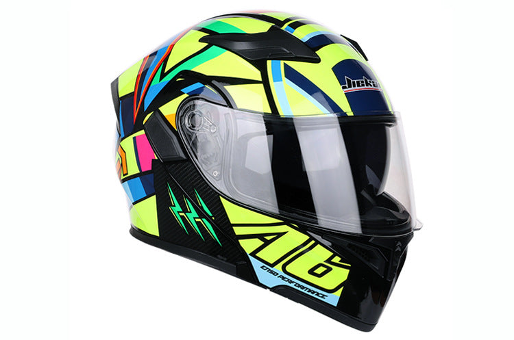 Casque de moto de course
