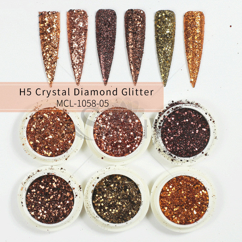 Poudre à Ongles Sirène Aurore Effet Paillettes