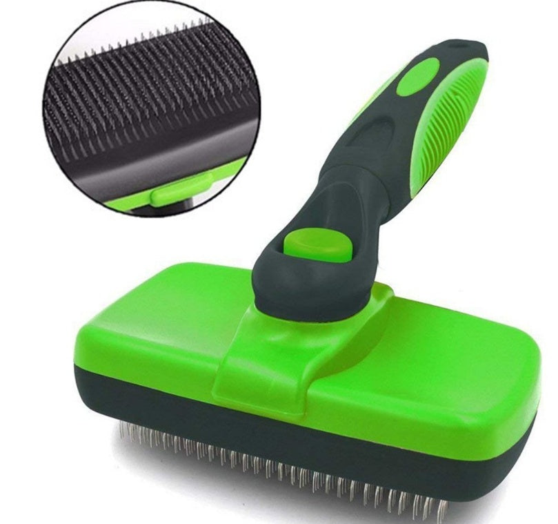 Brosse autonettoyante pour animaux de compagnie