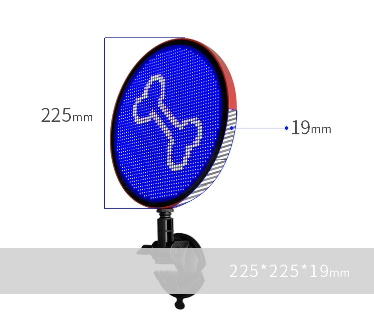 LED car screen car advertising full color display