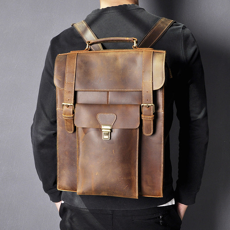Sac à dos en cuir pour homme