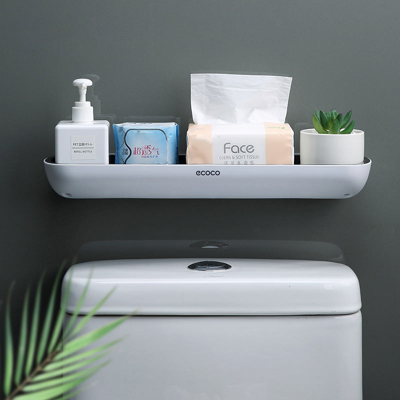 Étagère de rangement murale de salle de bain sans perforation