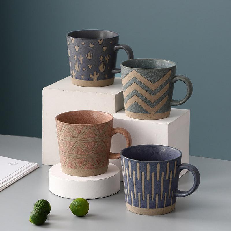 Tasse à café en grès pour couple