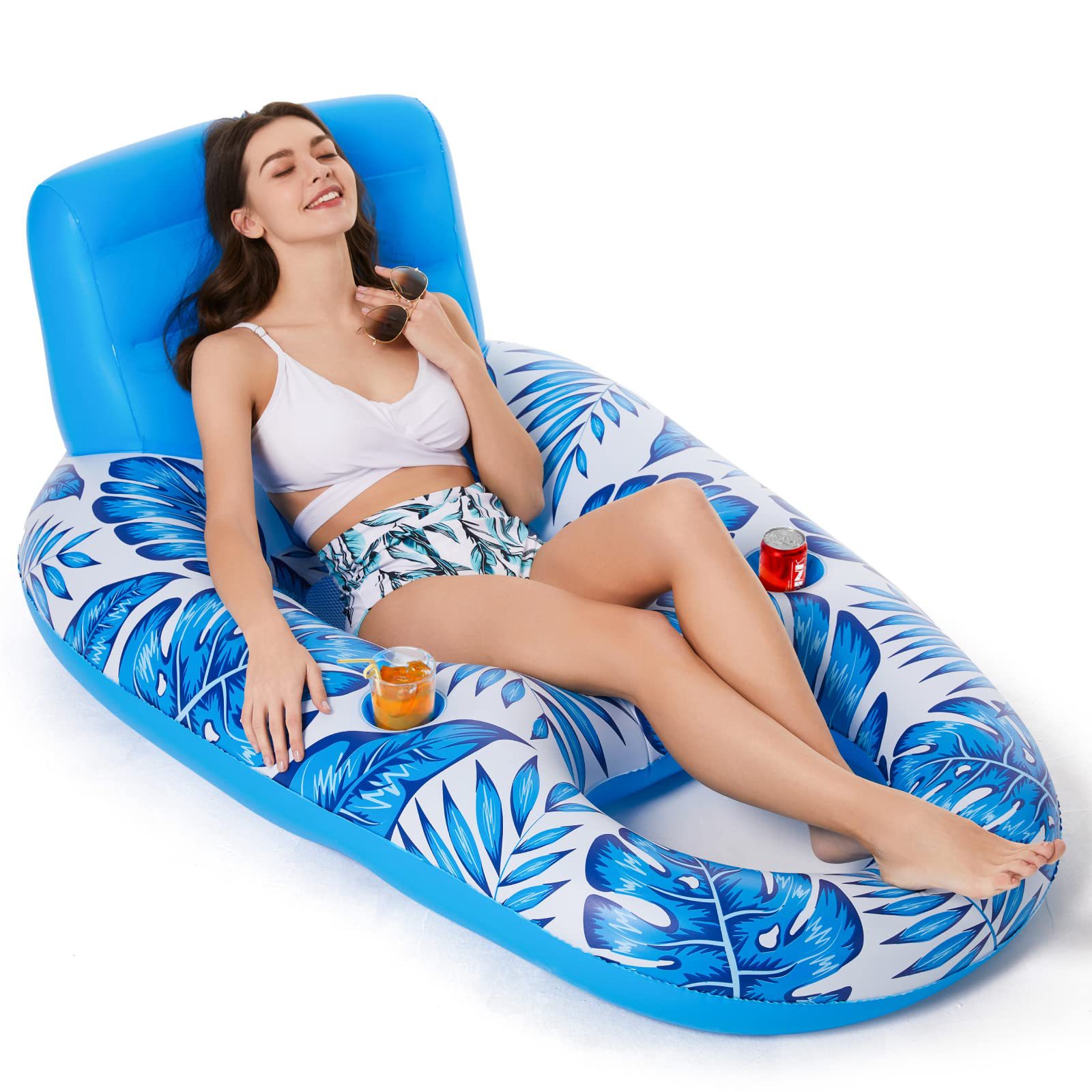 Fauteuil inclinable multifonctionnel bouée gonflable pour la baignade et la natation
