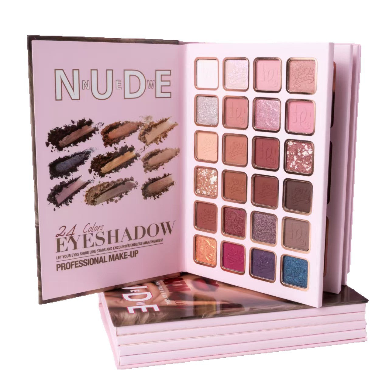Palette de Fards à Paupières Multifonctionnels Mat Chatoyant Blush Highlighter Intégré