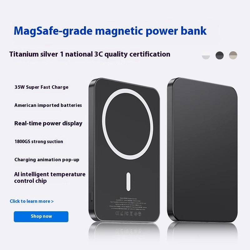 Batterie externe magnétique sans fil Magsafe