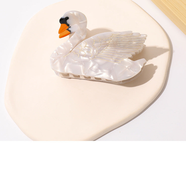 Pince à cheveux moyenne Swan Grip Shark