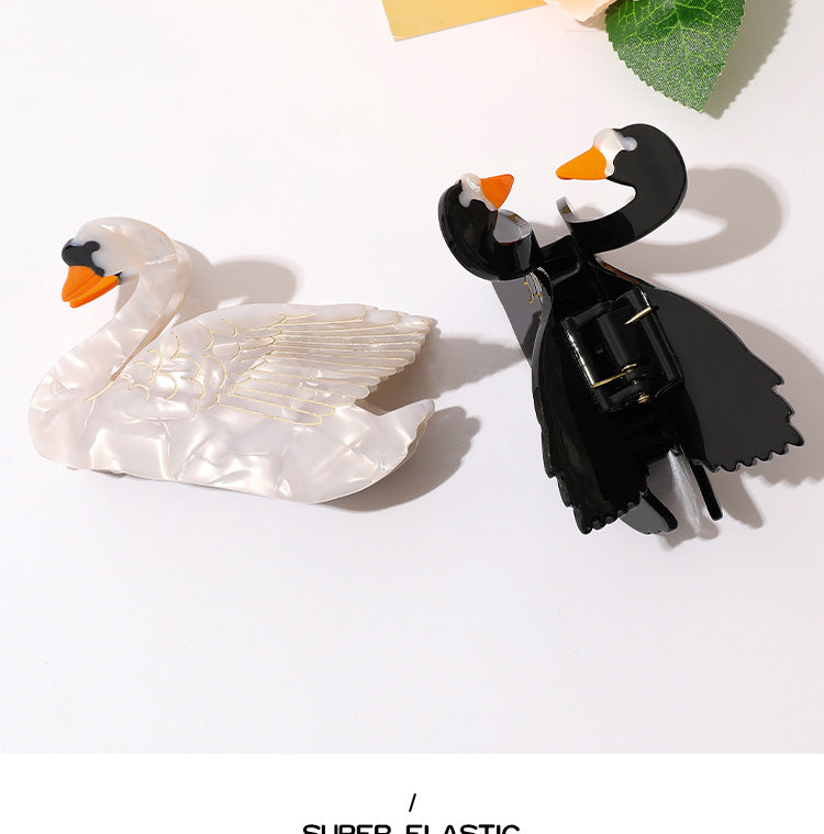 Pince à cheveux moyenne Swan Grip Shark