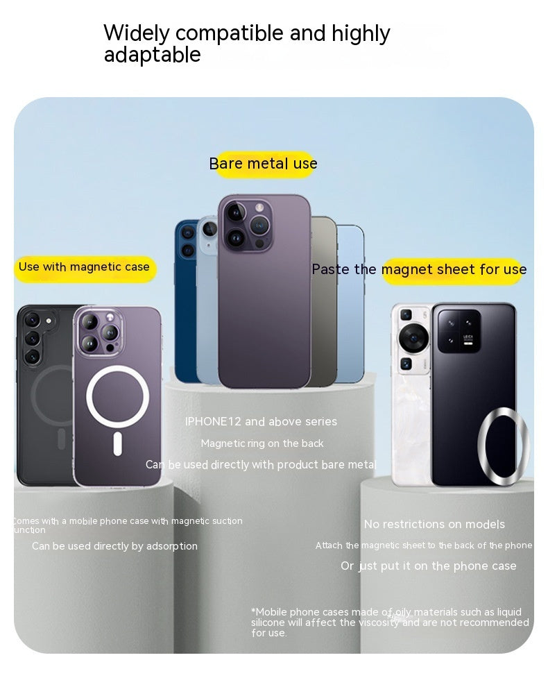 Perche à selfie mini pour téléphone portable magnétique avec télécommande Bluetooth et trépied en alliage d'aluminium