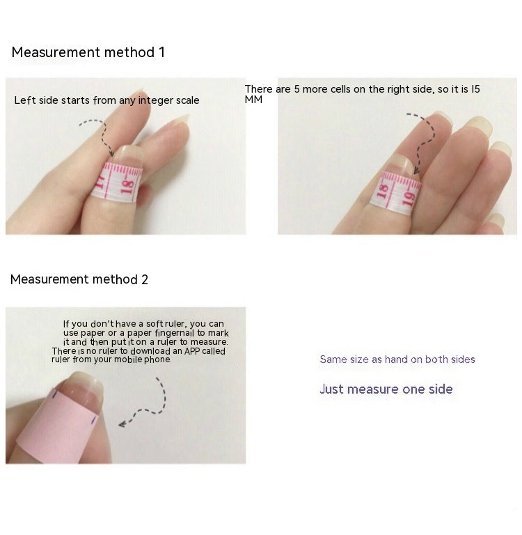 Pegatinas de uñas con diseño de almendras desmontables hechas a mano