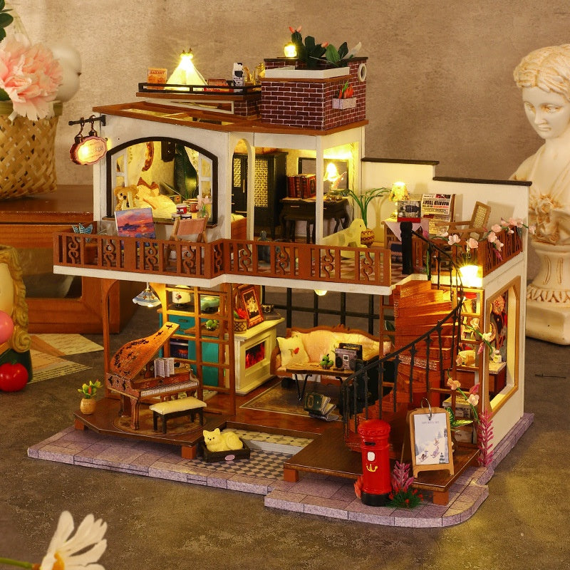 Hand-assembled Art House Toy Model Decoration Creative Gift