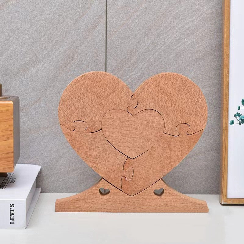 Ornements artisanaux en bois pour la fête des mères