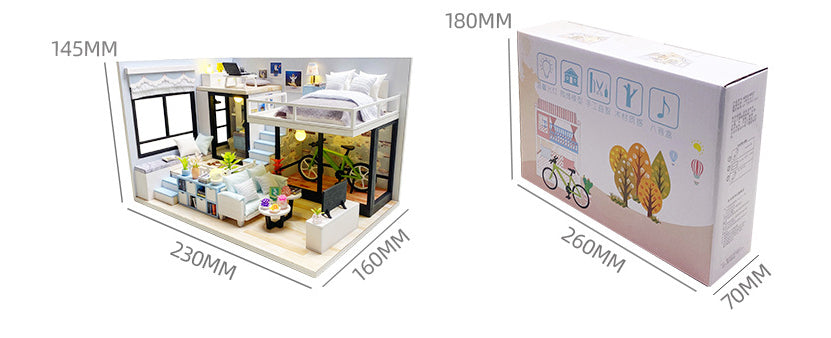 Diy Cottage My Room Hand-assembled Attic Building Toys