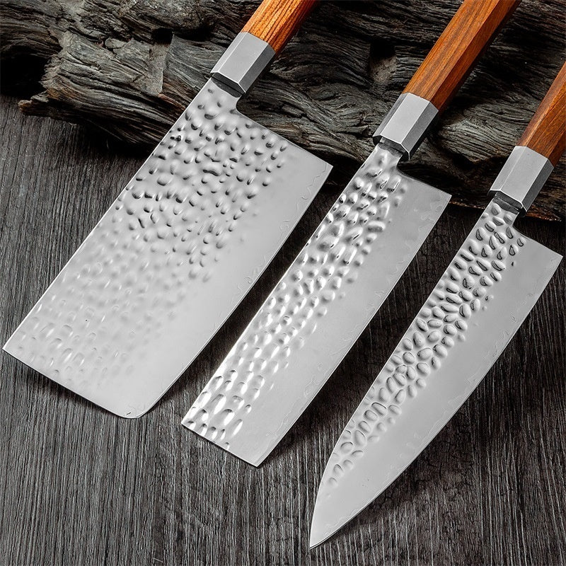 Damascus Sanhe Steel Forging Kitchen Knife Household