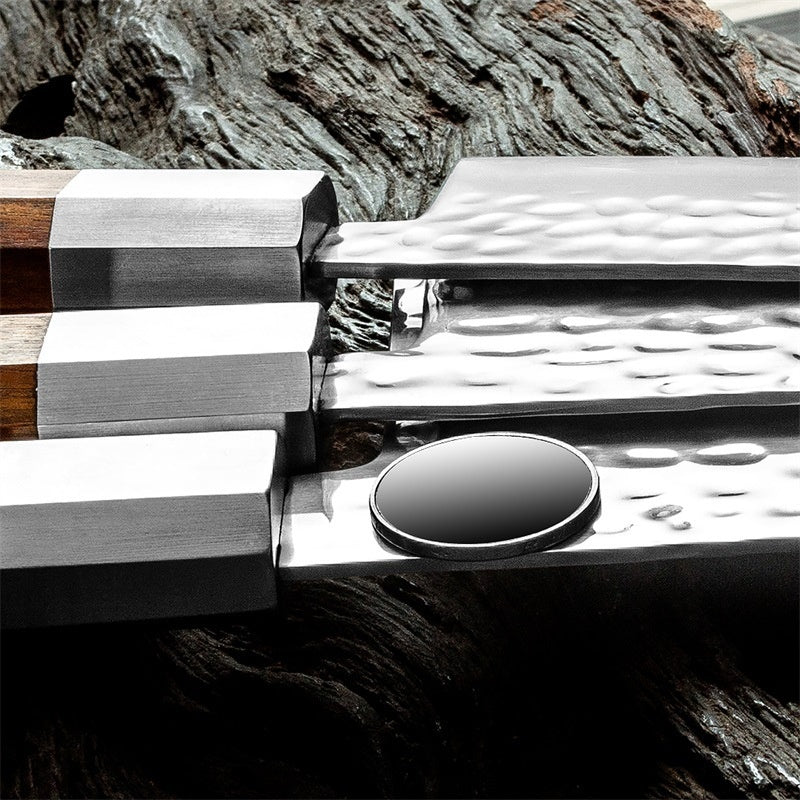 Damascus Sanhe Steel Forging Kitchen Knife Household