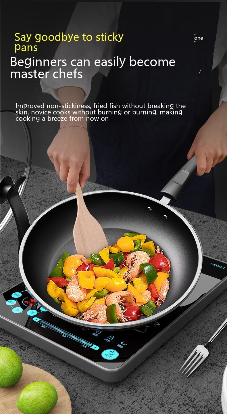 Flat Frying Pan Non-stick Household Pancakes Steak Convenient Omelet Tool Auxiliary