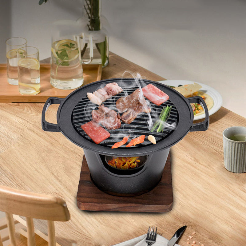 Mini barbecue, réchaud à alcool, barbecue de table sans fumée, outils de cuisson pour rôtir la viande