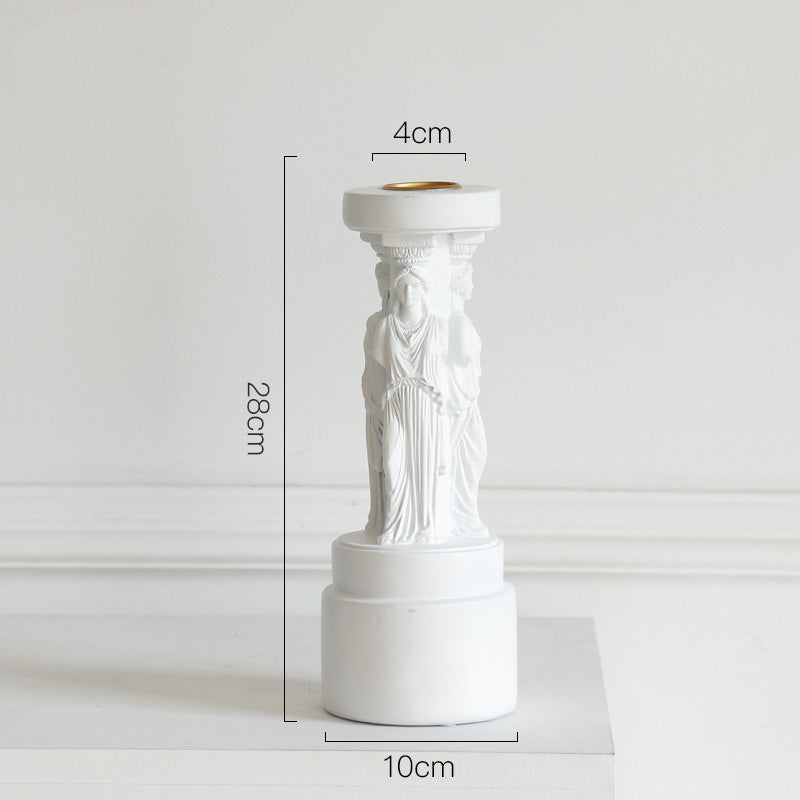 Ancient Greek Ionian Roman Column Aroma Candle Holder