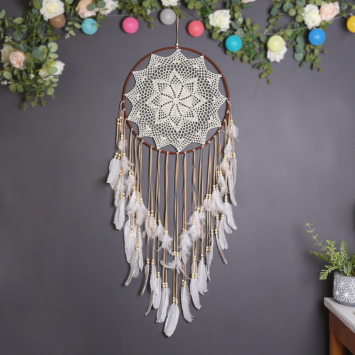 Attrape-rêves bohème décoratif pour chambre