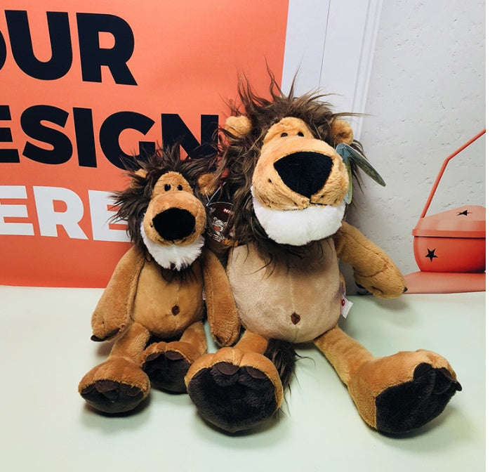 Peluche lion de la jungle