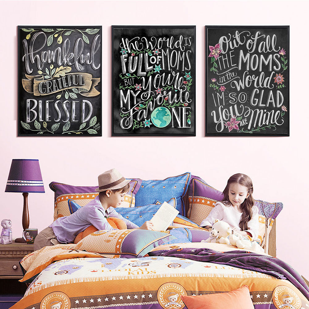 Graffiti text diamond painting 5D full square diamond