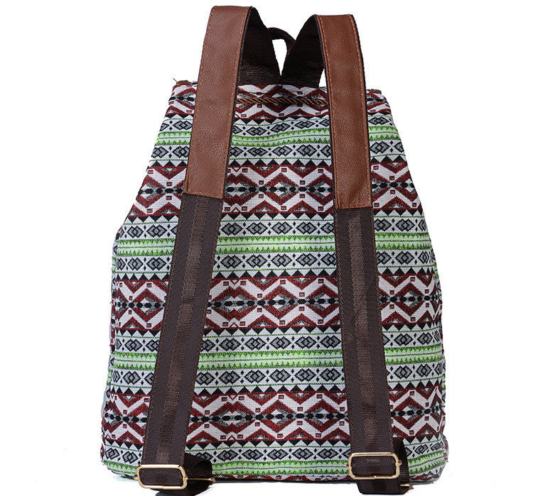 Fashion Backpack European And American Style Casual Canvas Ladies Backpack