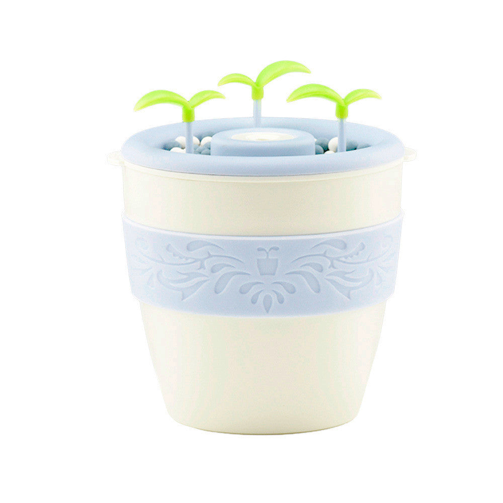 Mini humidificateur d'air diffuseur de parfum USB à ions négatifs en pot