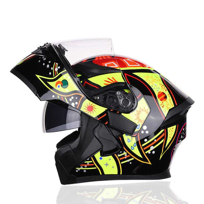 Casque de moto de course