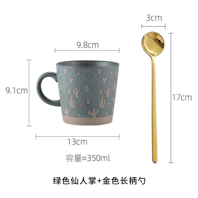 Tasse à café en grès pour couple