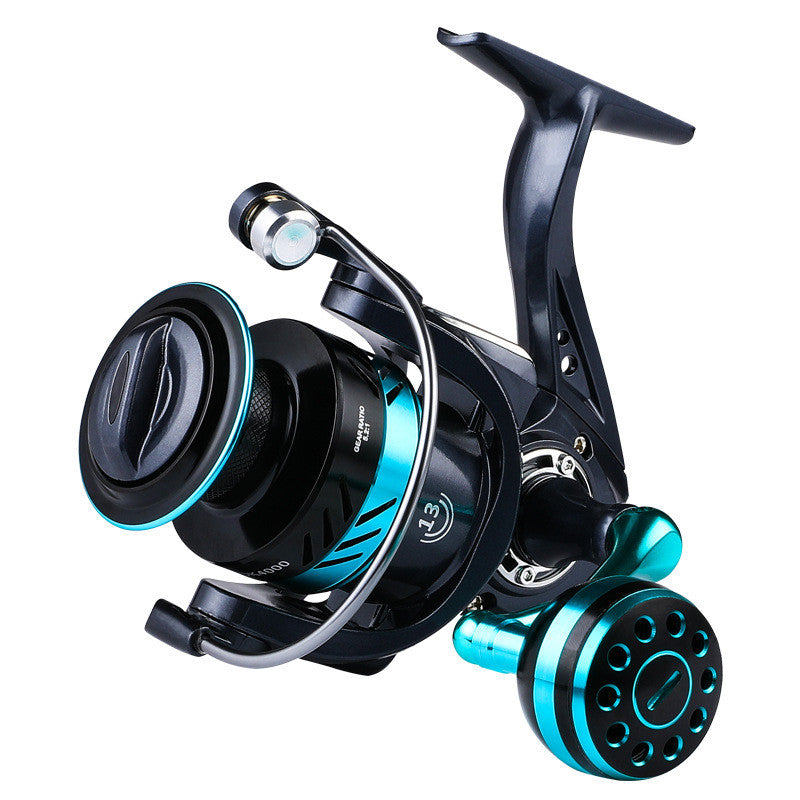 Moulinet de pêche en métal, leurre, canne à pêche en mer, moulinet spinning