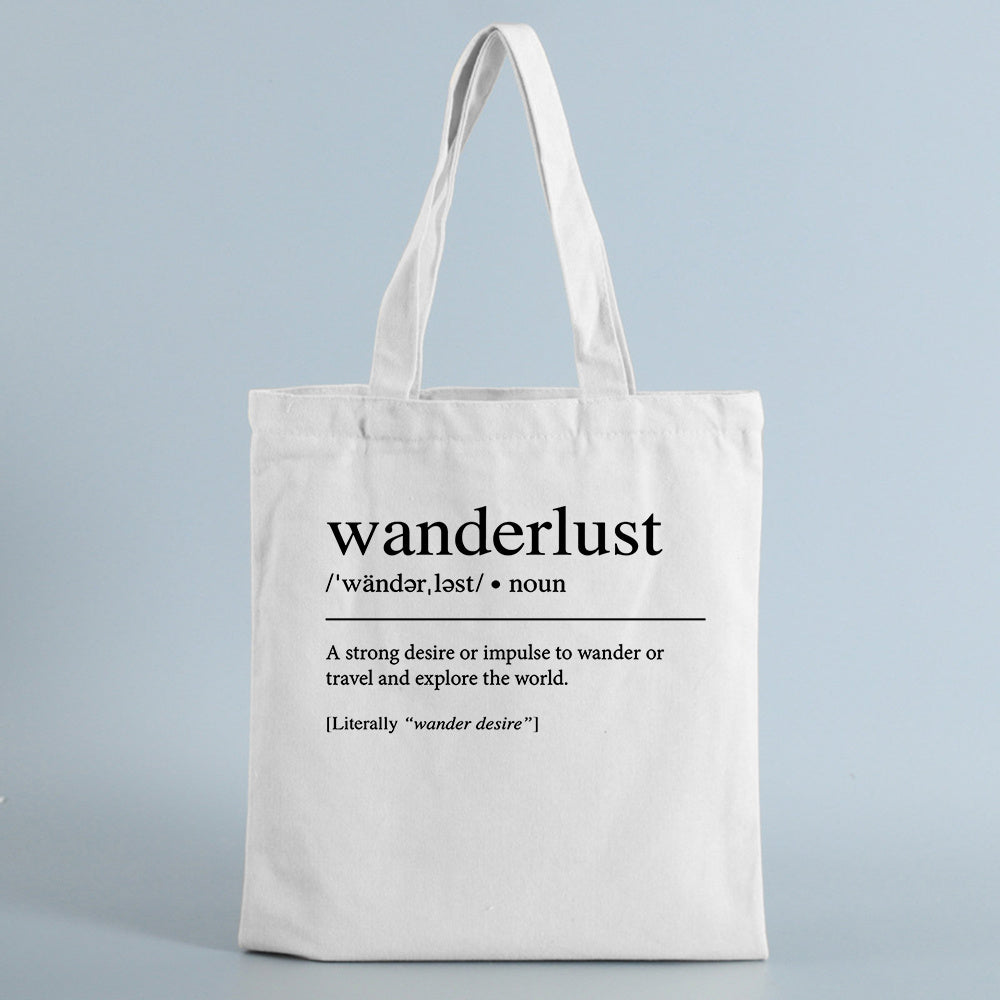 Canvas Tote Bag Pattern Environment-friendly Shopping Large Capacity