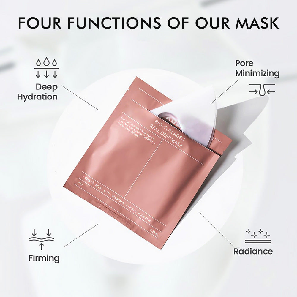 KOEC Masque au Collagène Transparent Masque Gel Hydratant Transparent BIO-COLLAGÈNE Transfrontalier