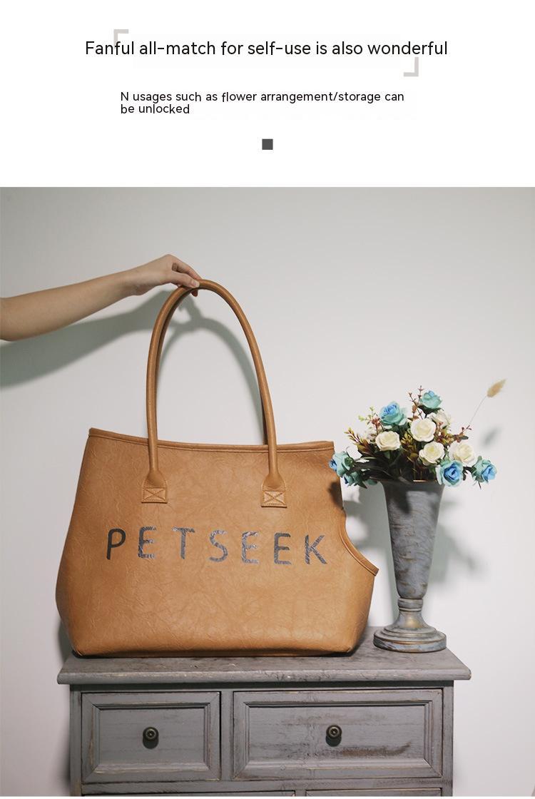Sac à bandoulière portable pour chat et chien pour les sorties