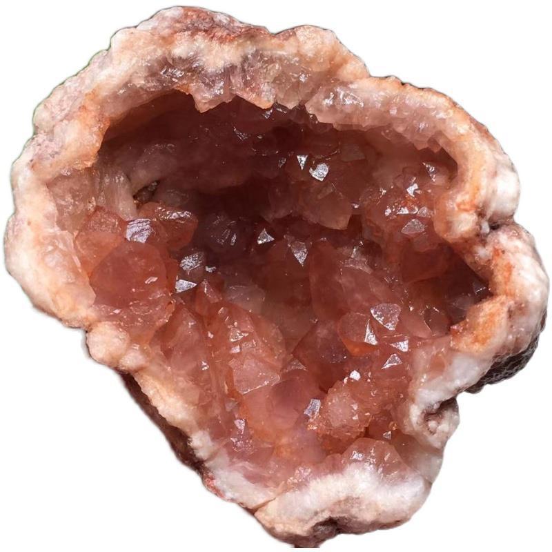 Spécimens de minéraux bruts naturels d'Argentine en forme de grotte de cristal en poudre