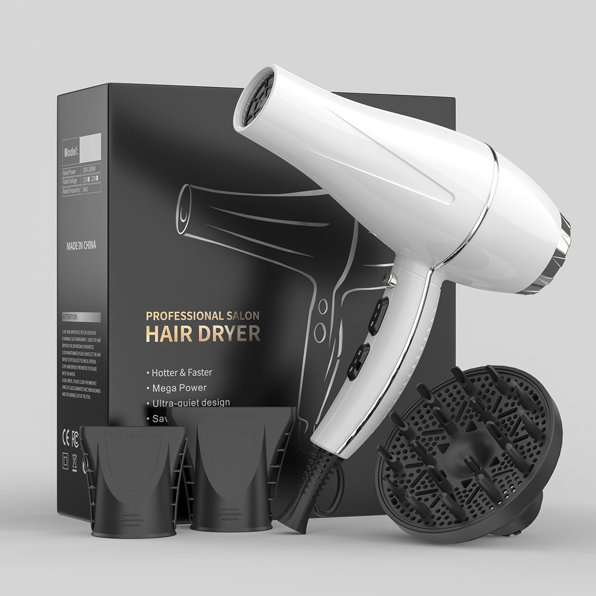 2300W High-power Constant Temperature Anion Does Not Hurt Power Generation Hair Dryer