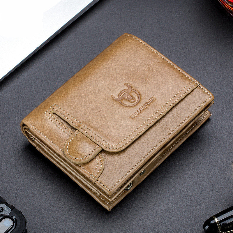 First layer cowhide men's leather wallet