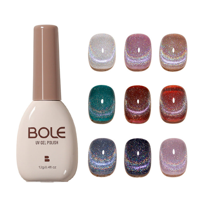 Vernis à ongles œil de chat laser coloré