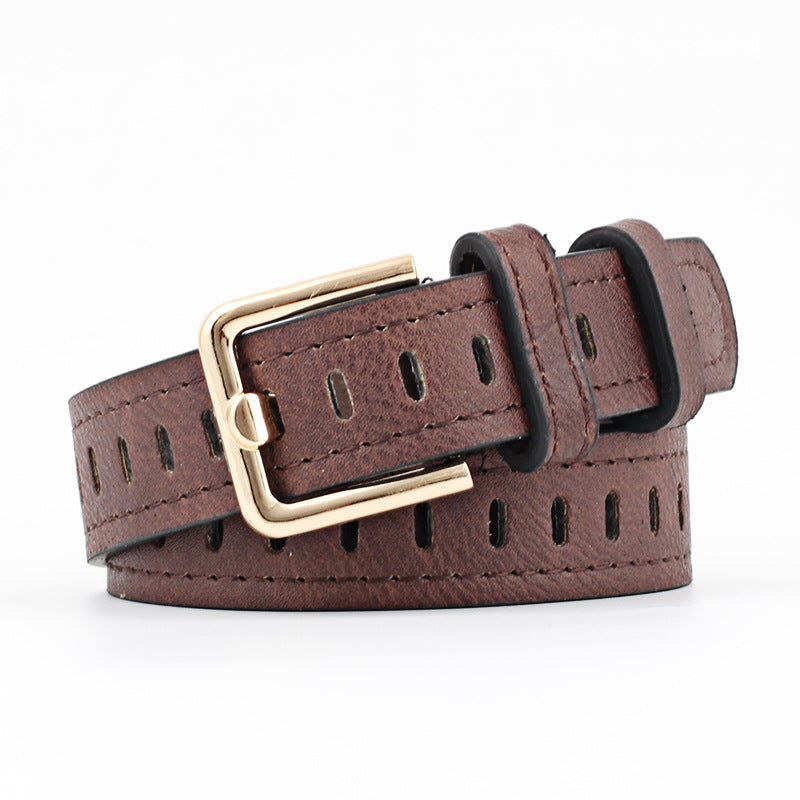 Fashion Ladies Without Needle Hollow Belt