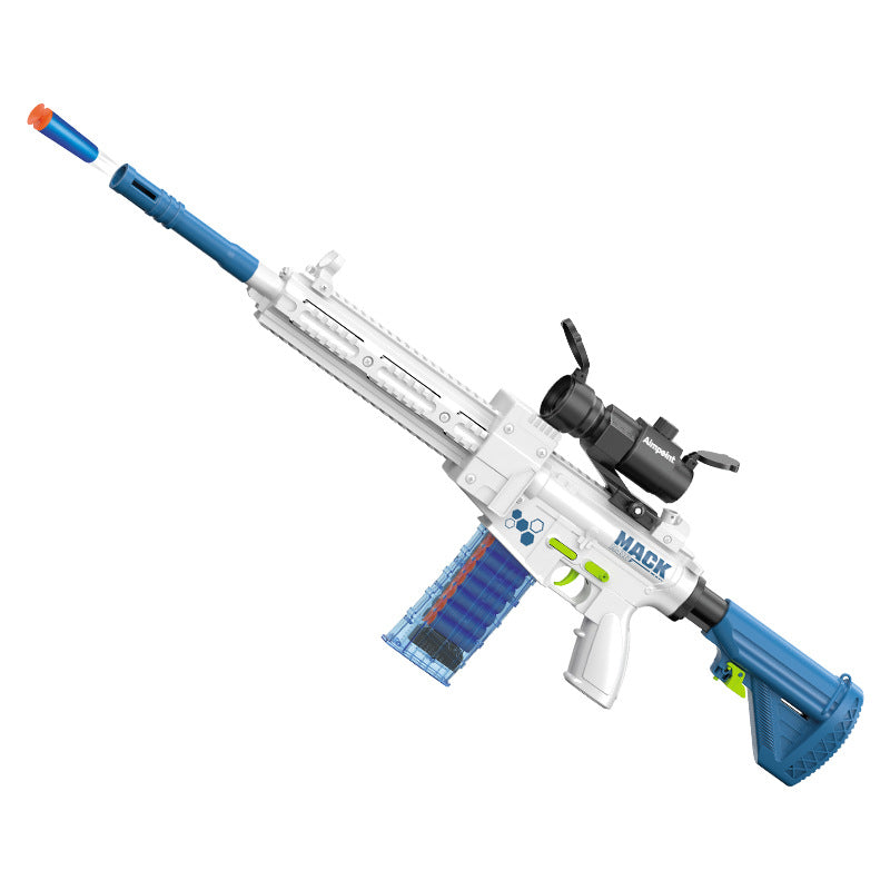 Electric Continuous Hair Soft Bullet Gun Sponge Sucker Soft Bullet Boy Toy