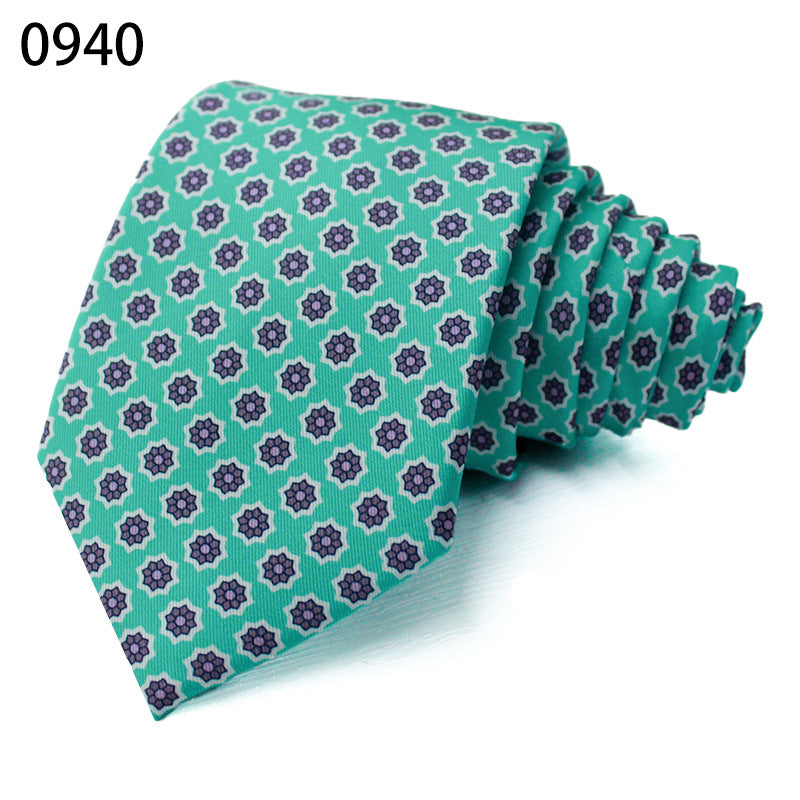 Fashion Polyester Silk Printed Men's Casual Tie