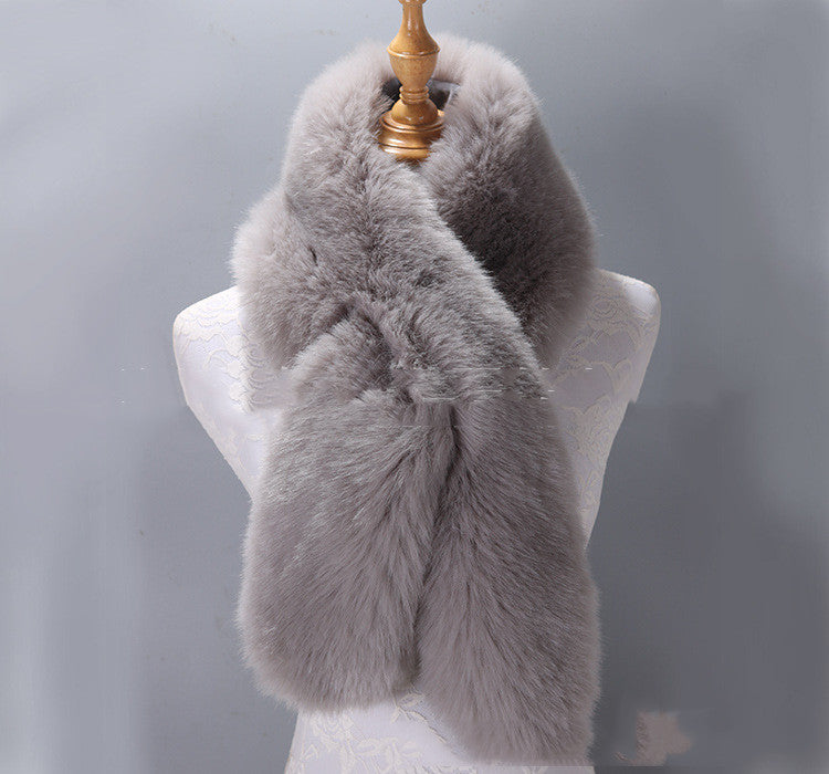 All-match Scarf Bib Shawl Female Gray