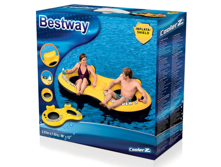 Boudin gonflable double flottant de huit caractères pour la dérive