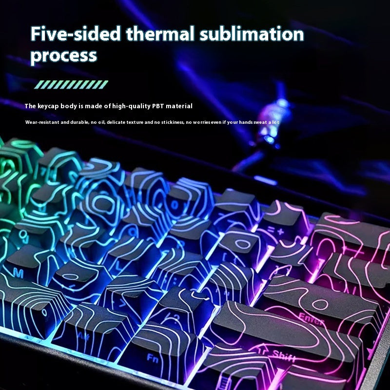 Capuchon de clavier personnalisé avec technologie de sublimation sur cinq côtés