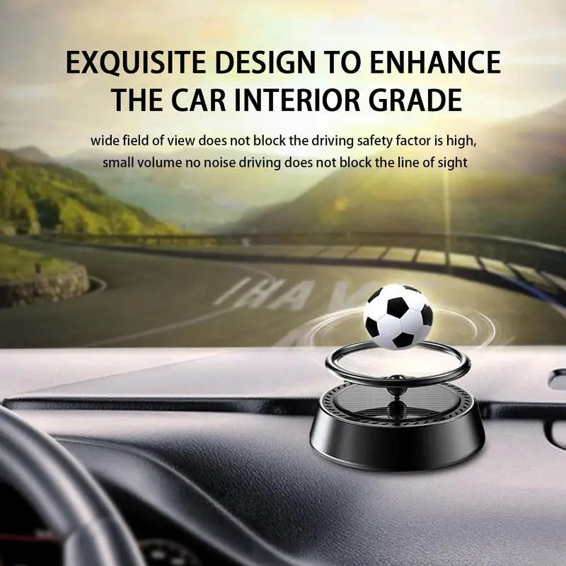 Car Aromatherapy Light Sense Rotating Football Spirit Hanging Car