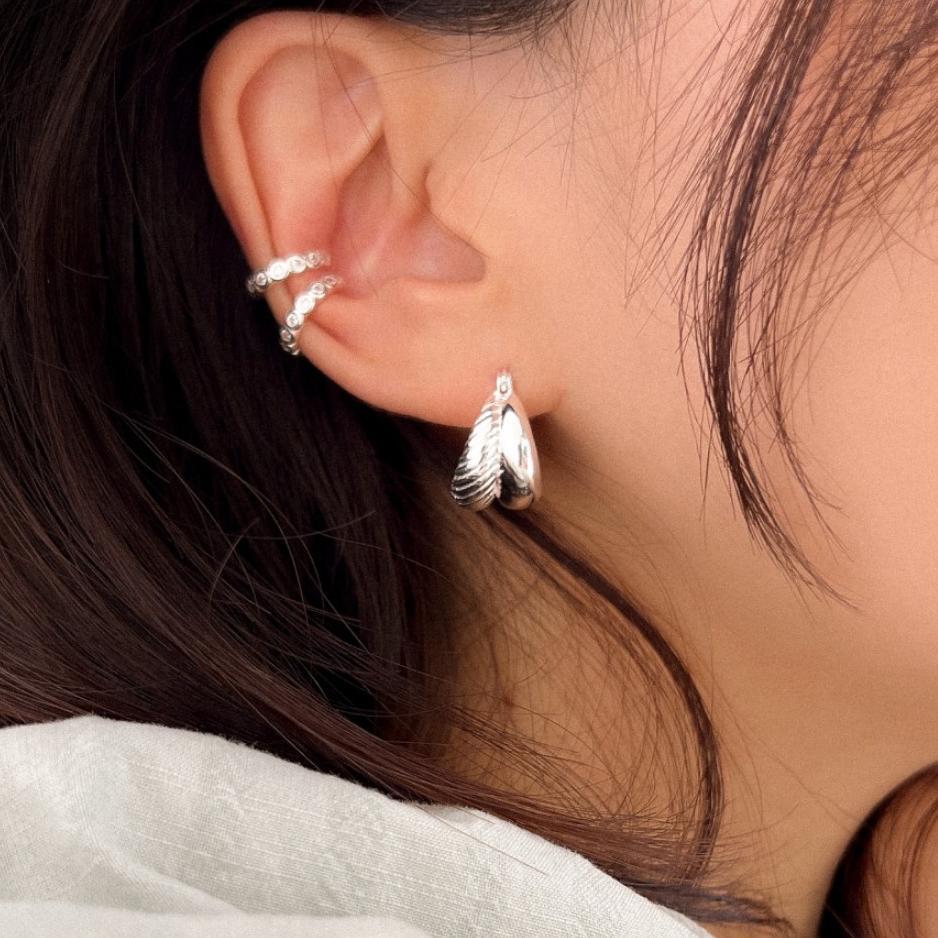 Simple Fashion 925 Sterling Silver Double Stud Earrings For Women