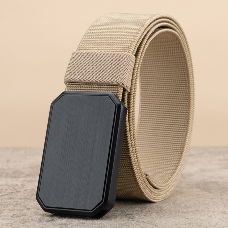 Canvas Belt Men's Automatic Buckle Tactical Military Training Belt
