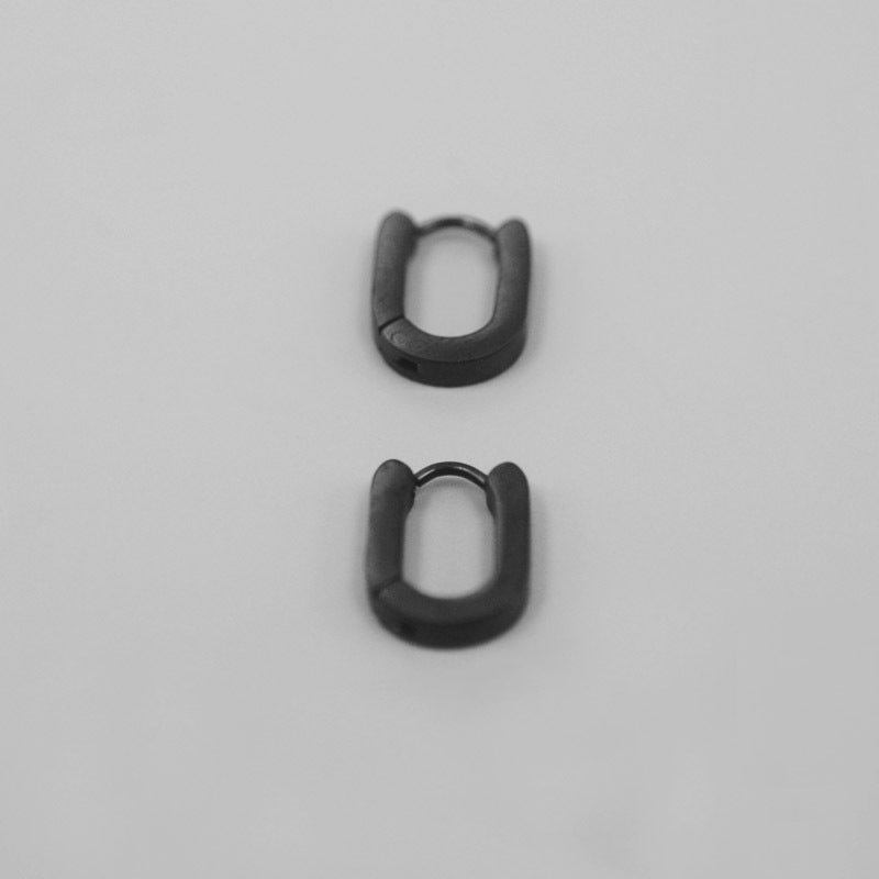 Hip Hop Street Ear Studs Men Hiphop Geometric Earrings